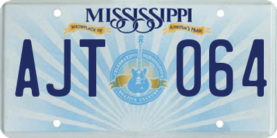 MS license plate AJT064