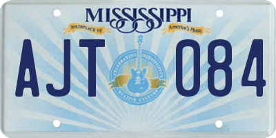 MS license plate AJT084
