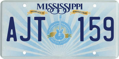 MS license plate AJT159
