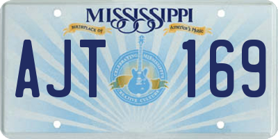 MS license plate AJT169