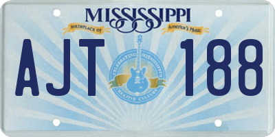 MS license plate AJT188