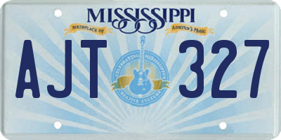 MS license plate AJT327