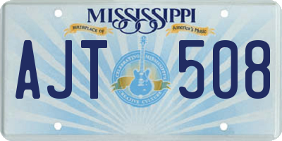 MS license plate AJT508