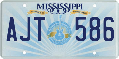 MS license plate AJT586