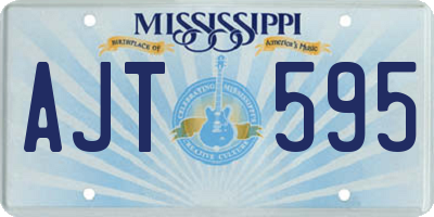 MS license plate AJT595