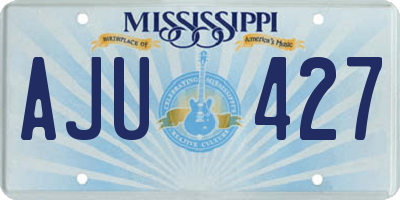 MS license plate AJU427
