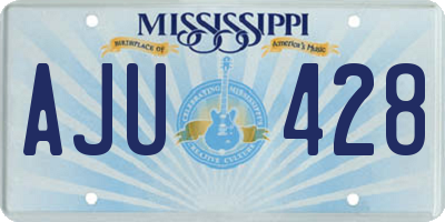 MS license plate AJU428