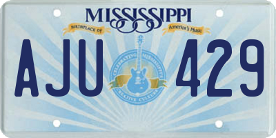 MS license plate AJU429