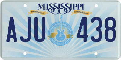 MS license plate AJU438