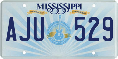 MS license plate AJU529