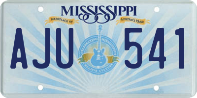 MS license plate AJU541