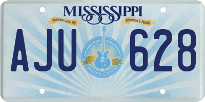 MS license plate AJU628