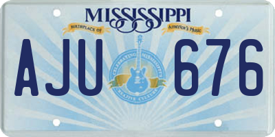 MS license plate AJU676