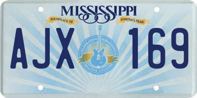 MS license plate AJX169