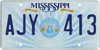 MS license plate AJY413