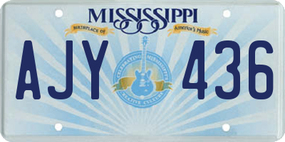 MS license plate AJY436