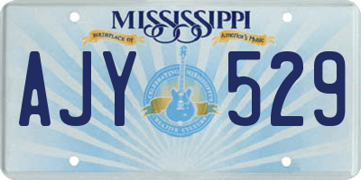 MS license plate AJY529