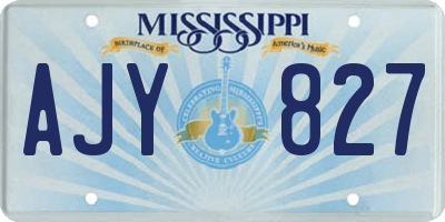 MS license plate AJY827