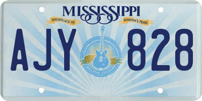 MS license plate AJY828