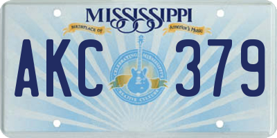 MS license plate AKC379