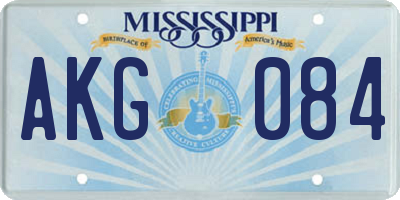 MS license plate AKG084