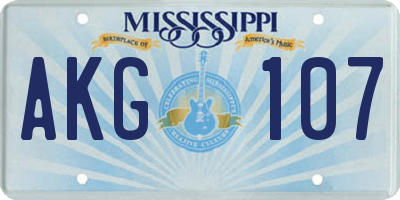 MS license plate AKG107