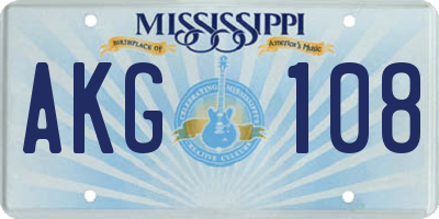 MS license plate AKG108