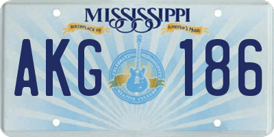 MS license plate AKG186