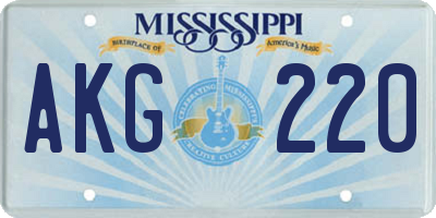 MS license plate AKG220