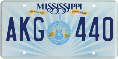 MS license plate AKG440