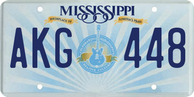 MS license plate AKG448
