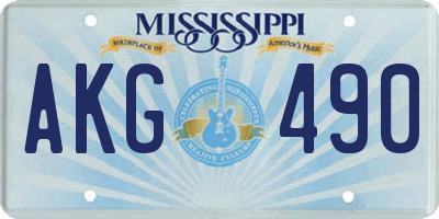 MS license plate AKG490