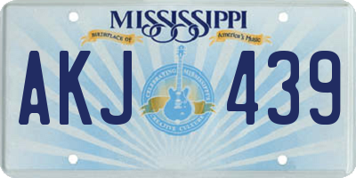 MS license plate AKJ439