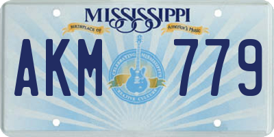 MS license plate AKM779