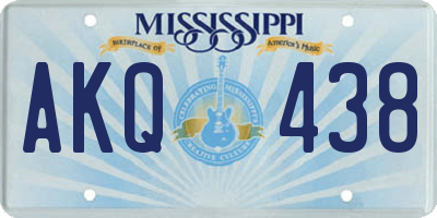 MS license plate AKQ438