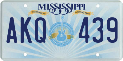MS license plate AKQ439