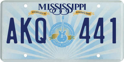 MS license plate AKQ441