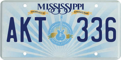 MS license plate AKT336