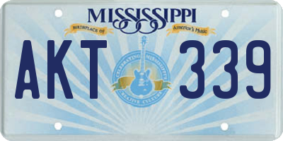 MS license plate AKT339