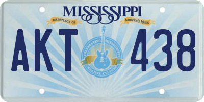 MS license plate AKT438