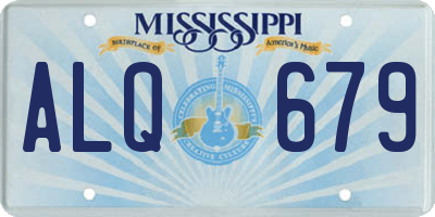 MS license plate ALQ679