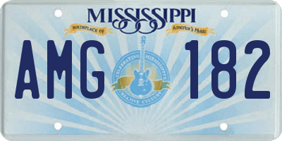 MS license plate AMG182