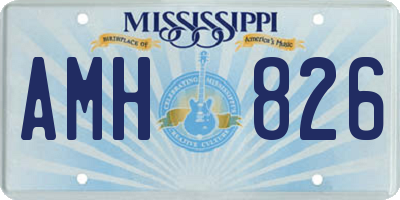 MS license plate AMH826