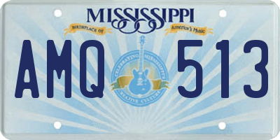 MS license plate AMQ513