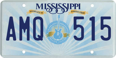 MS license plate AMQ515