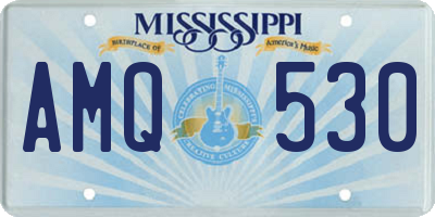 MS license plate AMQ530