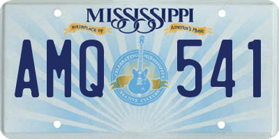 MS license plate AMQ541