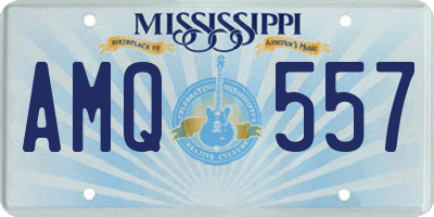 MS license plate AMQ557