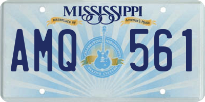 MS license plate AMQ561