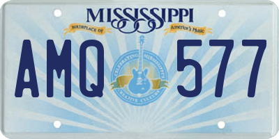 MS license plate AMQ577